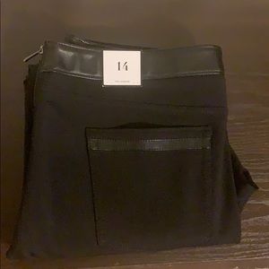 NWT WHBM Black Vegan Leather Leggings